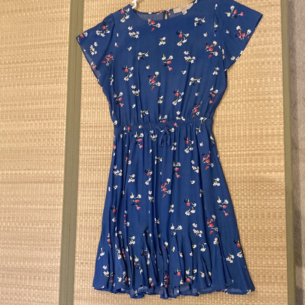 Blue floral dress